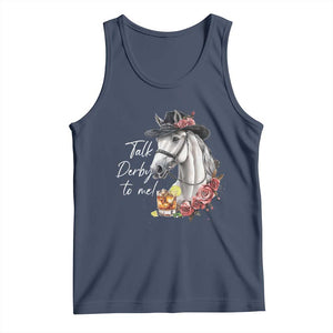 Funny Horse Lover Talk Derby To Me Tank Top TS11 Navy Print Your Wear