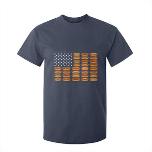 Funny Hot Dog American Flag T Shirt For Kid Patriotic USA 4th of July Summer BBQ Party TS02 Navy Print Your Wear