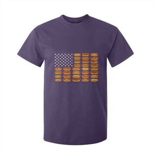 Funny Hot Dog American Flag T Shirt For Kid Patriotic USA 4th of July Summer BBQ Party TS02 Purple Print Your Wear