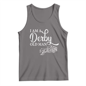 Funny I Am A Derby Old Man Tank Top Derby Day Horse Racing TS11 Deep Heather Print Your Wear