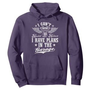 Funny I Cant I Have Plans In The Garage Hoodie Car Mechanics Fathers Day TS11 Purple Print Your Wear