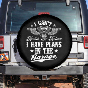 Funny I Cant I Have Plans In The Garage Spare Tire Cover Car Mechanics Fathers Day TS11 No hole Black Print Your Wear