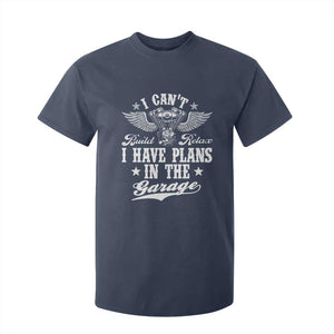 Funny I Cant I Have Plans In The Garage T Shirt For Kid Car Mechanics Fathers Day TS11 Navy Print Your Wear