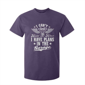 Funny I Cant I Have Plans In The Garage T Shirt For Kid Car Mechanics Fathers Day TS11 Purple Print Your Wear