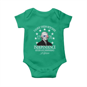 Funny I Gave Them Bitches 1776 Independence Bitches Love Independence Baby Onesie Thomas Jefferson TS11 Irish Green Print Your Wear