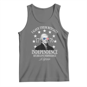 Funny I Gave Them Bitches 1776 Independence Bitches Love Independence Tank Top Thomas Jefferson TS11 Black Heather Print Your Wear