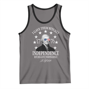 Funny I Gave Them Bitches 1776 Independence Bitches Love Independence Tank Top Thomas Jefferson TS11 Deep Heather Black Print Your Wear