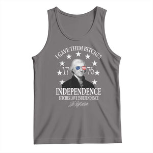 Funny I Gave Them Bitches 1776 Independence Bitches Love Independence Tank Top Thomas Jefferson TS11 Deep Heather Print Your Wear