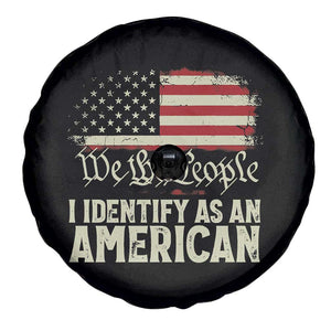Funny I Identify As An American Spare Tire Cover 4th Of July American Flag TS11 Print Your Wear
