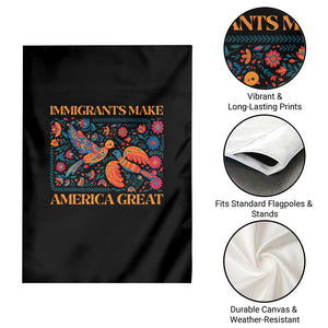 Funny Immigrants Make America Great Garden Flag Floral Flower Birds Human Rights TS11 Print Your Wear