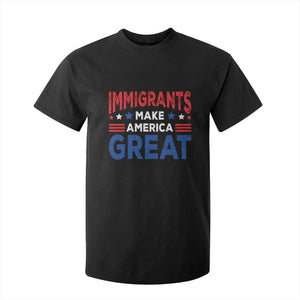 Funny Immigrants Make America Great T Shirt For Kid Stars Stripes TS11 Black Print Your Wear