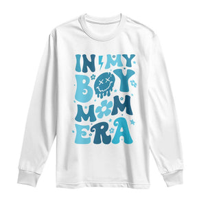 Funny In My Boy Mom Era Long Sleeve Shirt Mother's Day TS11 White Print Your Wear