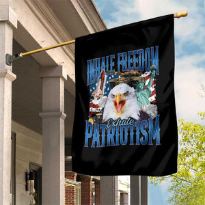 Funny Inhale Freedom Exhale Patriotism Garden Flag American Pride Eagle 4th Of July TS11 Print Your Wear
