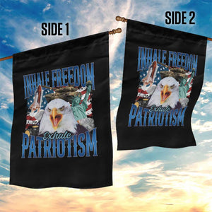 Funny Inhale Freedom Exhale Patriotism Garden Flag American Pride Eagle 4th Of July TS11 Print Your Wear