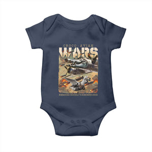 Funny Italian Brainrot Croco Avian Wars Baby Onesie Bombardino Crocodilo Bombombini Gusini Gen Z Meme TS11 Navy Print Your Wear
