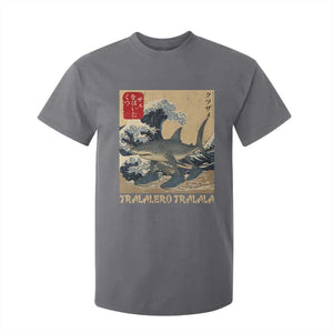 Funny Italian Brainrot Tralalero Tralala Shark T Shirt For Kid Japanese Art Gen Z Meme TS11 Charcoal Print Your Wear