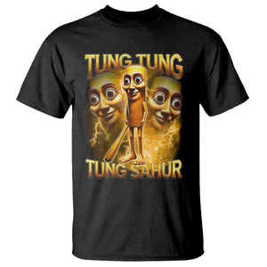Funny Italian Brainrot Tung Tung Tung Sahur T Shirt Gen Z Meme TS11 Black Print Your Wear