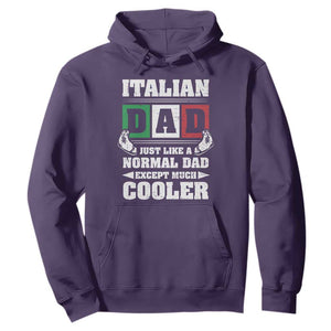 Funny Italian Dad Just Like A Normal Dad Except Much Cooler Hoodie Pinched Fingers Father's Day TS11 Purple Print Your Wear