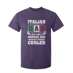 Funny Italian Dad Just Like A Normal Dad Except Much Cooler T Shirt For Kid Pinched Fingers Father's Day TS11 Purple Print Your Wear