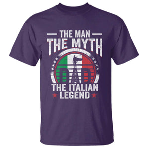 Funny Italian Dad T Shirt The Man The Myth The Italian Legend TS11 Purple Print Your Wear