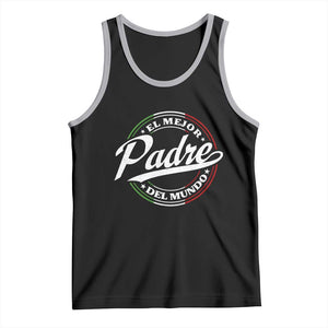 Funny Italian Dad Tank Top El Mejor Padre Del Mundo Father's Day TS11 Black Athletic Heather Print Your Wear