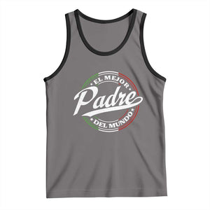 Funny Italian Dad Tank Top El Mejor Padre Del Mundo Father's Day TS11 Deep Heather Black Print Your Wear