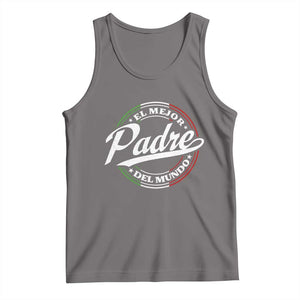 Funny Italian Dad Tank Top El Mejor Padre Del Mundo Father's Day TS11 Deep Heather Print Your Wear