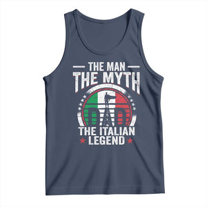 Funny Italian Dad Tank Top The Man The Myth The Italian Legend TS11 Navy Print Your Wear