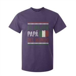 Funny Italian Dad The Best Father Of The World T Shirt For Kid El Mejor Papa Del Mundo TS11 Purple Print Your Wear