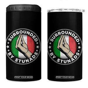 Funny Italian Slang 4 in 1 Can Cooler Tumbler Surrounded By Stunads Che Vuoi TS11 One Size: 16 oz Black Print Your Wear