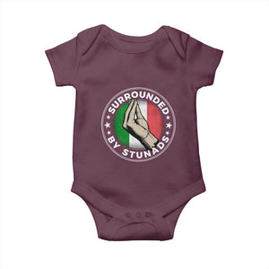 Funny Italian Slang Baby Onesie Surrounded By Stunads Che Vuoi TS11 Maroon Print Your Wear