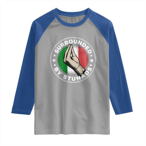 Funny Italian Slang Raglan Shirt Surrounded By Stunads Che Vuoi TS11 Sport Gray Royal Print Your Wear