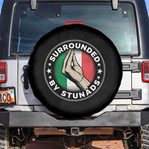 Funny Italian Slang Spare Tire Cover Surrounded By Stunads Che Vuoi TS11 No hole Black Print Your Wear