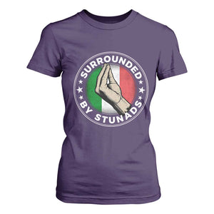 Funny Italian Slang T Shirt For Women Surrounded By Stunads Che Vuoi TS11 Purple Print Your Wear