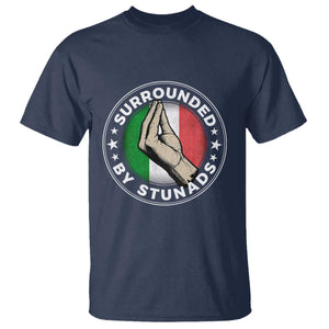 Funny Italian Slang T Shirt - Surrounded By Stunads Che Vuoi TS11 Navy Print Your Wear