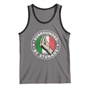 Funny Italian Slang Tank Top Surrounded By Stunads Che Vuoi TS11 Deep Heather Black Print Your Wear