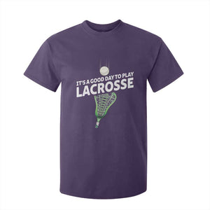 Funny It's A Good Day To Play Lacrosse Lax T Shirt For Kid TS11 Purple Print Your Wear