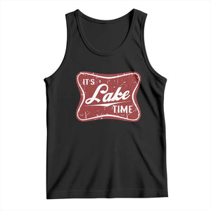Funny It's Lake Time Tank Top Lake Life Summer Vacation TS11 Black Print Your Wear