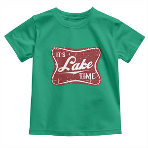 Funny It's Lake Time Toddler T Shirt Lake Life Summer Vacation TS11 Irish Green Print Your Wear
