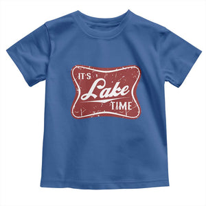 Funny It's Lake Time Toddler T Shirt Lake Life Summer Vacation TS11 Royal Blue Print Your Wear