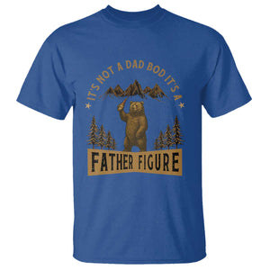 Funny It's Not A Dad Bod It's A Father Figure T Shirt Bear Beer Father's Day TS11 Royal Blue Print Your Wear