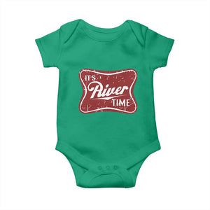 Funny It's River Time Baby Onesie River Life Summer Vacation TS11 Irish Green Print Your Wear