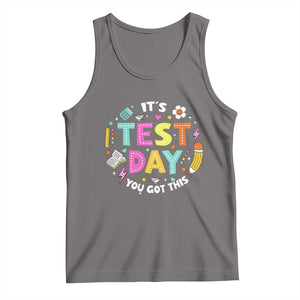 Funny It's Test Day You Got This Tank Top Testing Day School Supplies TS11 Deep Heather Print Your Wear