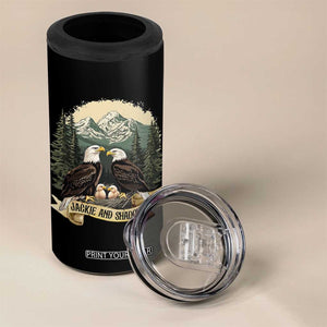 Funny Jackie And Shadow Eagle Family Matching 4 in 1 Can Cooler Tumbler Eagle Lover TS11 Print Your Wear