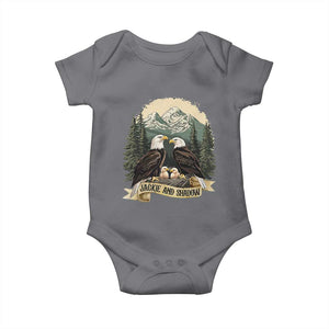 Funny Jackie And Shadow Eagle Family Matching Baby Onesie Eagle Lover TS11 Charcoal Print Your Wear