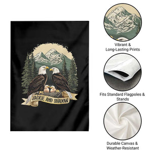 Funny Jackie And Shadow Eagle Family Matching Garden Flag Eagle Lover TS11 Print Your Wear