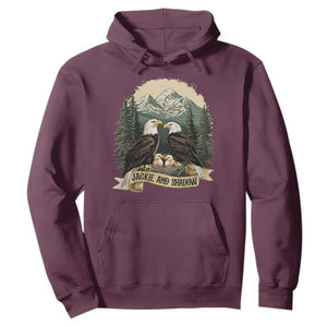 Funny Jackie And Shadow Eagle Family Matching Hoodie Eagle Lover TS11 Maroon Print Your Wear