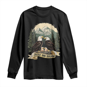 Funny Jackie And Shadow Eagle Family Matching Long Sleeve Shirt Eagle Lover TS11 Black Print Your Wear