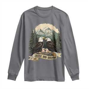 Funny Jackie And Shadow Eagle Family Matching Long Sleeve Shirt Eagle Lover TS11 Charcoal Print Your Wear