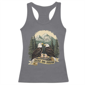 Funny Jackie And Shadow Eagle Family Matching Racerback Tank Top Eagle Lover TS11 Charcoal Print Your Wear